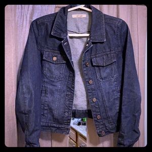 Dark jean jacket from Charlotte Russe